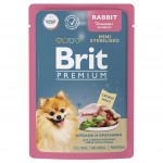 Купить Консервы Brit Premium кролик и брусника в соусе для стерилизованных собак мини-пород, 85 гр Brit в Калиниграде с доставкой (фото 2)