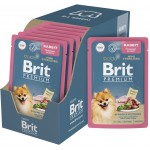 Купить Консервы Brit Premium кролик и брусника в соусе для стерилизованных собак мини-пород, 85 гр Brit в Калиниграде с доставкой (фото)