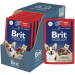 Купить Консервы Brit Premium говядина в соусе для взрослых собак всех пород, 85 гр Brit в Калиниграде с доставкой (фото)