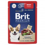 Купить Консервы Brit Premium говядина в соусе для взрослых собак всех пород, 85 гр Brit в Калиниграде с доставкой (фото 2)