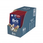 Купить Консервы Brit Premium мясное ассорти в соусе для взрослых собак всех пород, 85 гр Brit в Калиниграде с доставкой (фото 5)