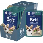 Купить Консервы Brit Premium утка в соусе для взрослых собак всех пород, 85 гр Brit в Калиниграде с доставкой (фото)