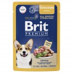 Купить Консервы Brit Premium курица в соусе для взрослых стерилизованных собак всех пород, 85 гр Brit в Калиниграде с доставкой (фото 2)