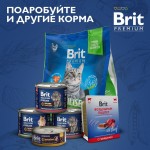 Купить Консервы Brit Premium мясное ассорти с потрошками для взрослых стерилизованных кошек, 85 г Brit в Калиниграде с доставкой (фото 5)