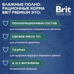 Купить Консервы Brit Premium утка с яблоками в желе для взрослых стерилизованных кошек, 85 г Brit в Калиниграде с доставкой (фото 7)
