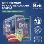 Купить Консервы Brit Premium утка с яблоками в желе для взрослых стерилизованных кошек, 85 г Brit в Калиниграде с доставкой (фото 13)