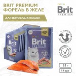 Купить Консервы Brit Premium форель в желе для взрослых кошек, 85 г Brit в Калиниграде с доставкой (фото)