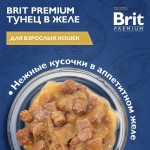 Купить Консервы Brit Premium для взрослых кошек тунец в желе, 85 г Brit в Калиниграде с доставкой (фото 1)