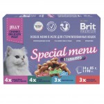 Промопак: Консервы Brit Premium Особое меню в желе для стерилизованных кошек, 14х85 г