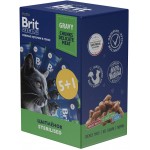 Промопак: Консервы Brit Premium Пауч 5+1 цыпленок в соусе для стерилизованных кошек, 6х85 г