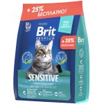 Промопак: Сухой корм Brit Premium Cat Sensitive с индейкой и ягненком для кошек с чувствительным пищеварением, 2 кг + 0,5 кг в подарок!
