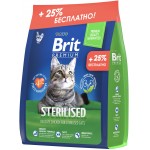 Промопак: Сухой корм для стерилизованных кошек Brit Premium Cat Sterilised Chicken с курицей, 2 кг + 0,5 кг в подарок!