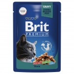 Купить Консервы Brit Premium утка в соусе для взрослых кошек, 85 г Brit в Калиниграде с доставкой (фото 4)