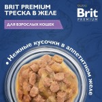 Купить Консервы Brit Premium треска в желе для взрослых кошек, 85 гр Brit в Калиниграде с доставкой (фото 1)