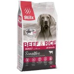 Купить Blitz Sensitive с говядиной и рисом сухой корм для взрослых собак всех пород, 2 кг Blitz в Калиниграде с доставкой (фото)