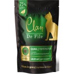 Купить CLAN De File консервы супер-премиум класса для кошек кусочки в соусе перепелка с тыквой, пауч, 85 гр Clan в Калиниграде с доставкой (фото)