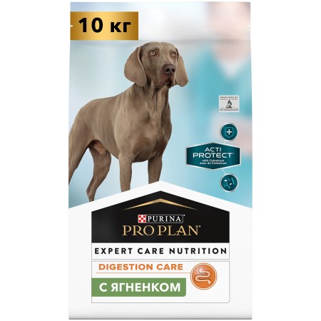 Сухой корм PRO PLAN ACTI PROTECT DIGESTION CARE для взрослых собак всех пород с чувствительным пищеварением с ягненком, 10 кг