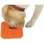 Купить M-PETS Лизательный коврик для домашних животных, размер М, 21x21x1 см, цвет оранжевый M-Pets в Калиниграде с доставкой (фото 1)
