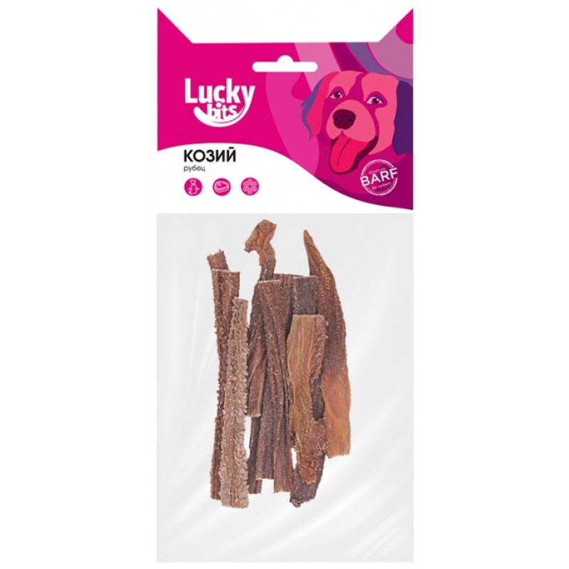 Купить Лакомство для собак Lucky bits козий рубец, 40 г Lucky bits в Калиниграде с доставкой (фото)