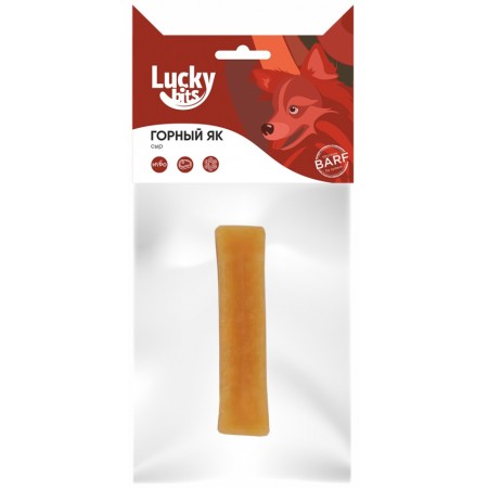 Лакомство для собак Lucky bits сыр из молока горного яка, размер М, 10 см, 70 г