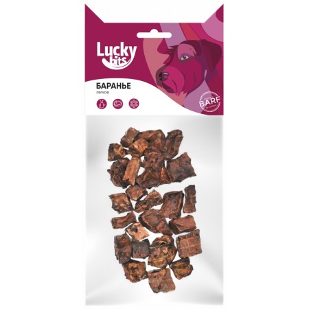 Лакомство для собак Lucky bits баранье легкое, 40 г