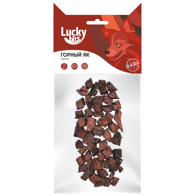 Купить Лакомство для собак Lucky bits горный як легкое, 40 г Lucky bits в Калиниграде с доставкой (фото)