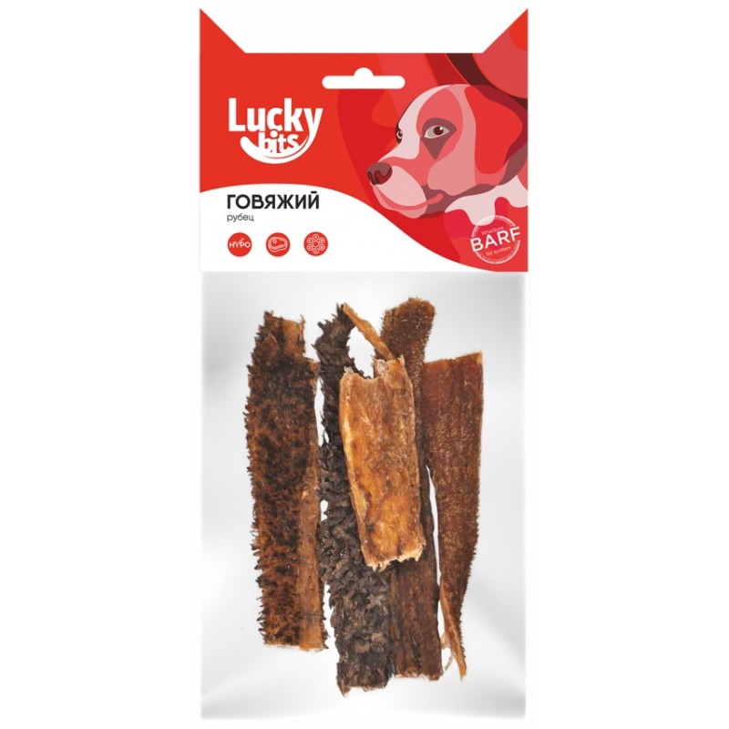 Купить Лакомство для собак Lucky bits говяжий рубец, 40 г Lucky bits в Калиниграде с доставкой (фото)