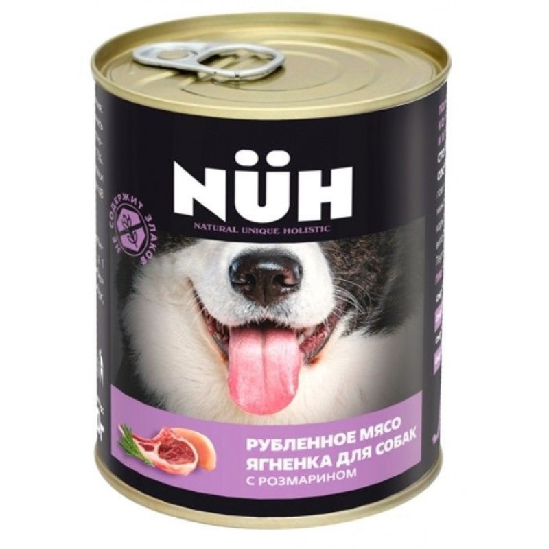 Купить Беззерновые консервы для собак средних и крупных пород NUH суперпремиум с ягненком 340 г NUH в Калиниграде с доставкой (фото)