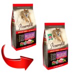 Беззерновой корм Primordial Grain Free Adult Mini Sardine & Goose с сардиной и гусем для взрослых собак мелких пород 2 кг