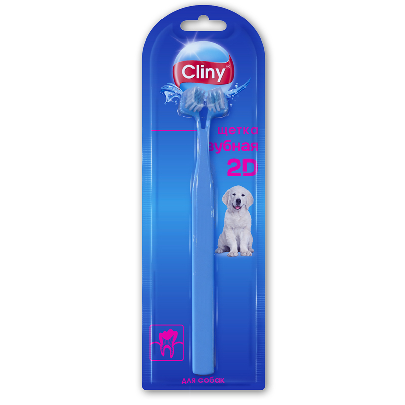 Купить Cliny 2D зубная щетка для собак и кошек Cliny в Калиниграде с доставкой (фото)