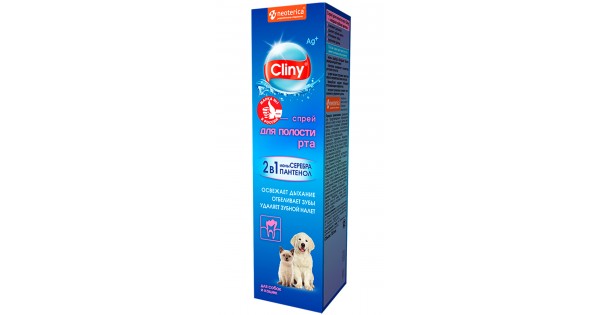 🥇329 р. – Спрей для полости рта собак и кошек Cliny, 100 мл купить в ...