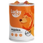 Купить Консервы для собак всех пород с 6 месяцев Lucky bits с индейкой, яблоком и морковью, 400 г Lucky bits в Калиниграде с доставкой (фото)