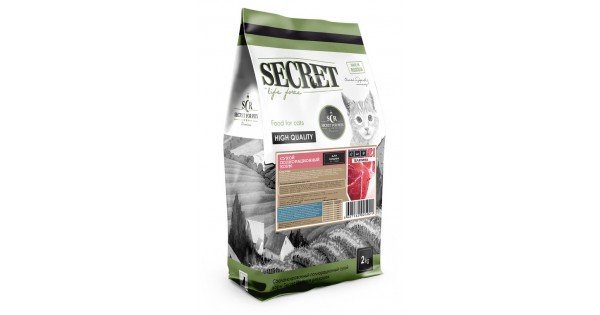 🥇849 р. – Сухой корм для кошек Secret For Pets Premium Life Forse с ...