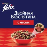 Купить Felix Двойная вкуснятина для домашних кошек, с мясом, 600 гр Felix в Калиниграде с доставкой (фото 1)