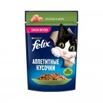 Купить Felix Аппетитные кусочки для взрослых кошек, с кроликом в желе, 75 г Felix в Калиниграде с доставкой (фото 1)