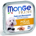 Паштет для собак Monge Dog Fresh PATE e BOCCONCINI con POLLO из мяса курицы 100 гр