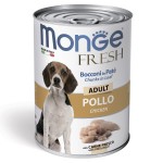 Влажный корм для взрослых собак Monge Dog Fresh Chunks in Loaf Chicken Adult Мясной рулет из курицы 400 гр