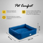 Купить Лежанка Pet Comfort для собак крупных пород, Golf Vita 03, размер L 85х105 см, синий Pet Comfort в Калиниграде с доставкой (фото 1)