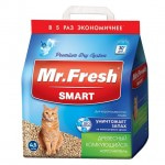 Купить Наполнитель Mr.Fresh Smart древесный комкующийся, для короткошерстных кошек, 4,5 л (2,1 кг) Mr.Fresh в Калиниграде с доставкой (фото)