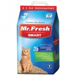 Купить Наполнитель Mr.Fresh Smart древесный комкующийся, для короткошерстных кошек, 9 л (4,2 кг) Mr.Fresh в Калиниграде с доставкой (фото)