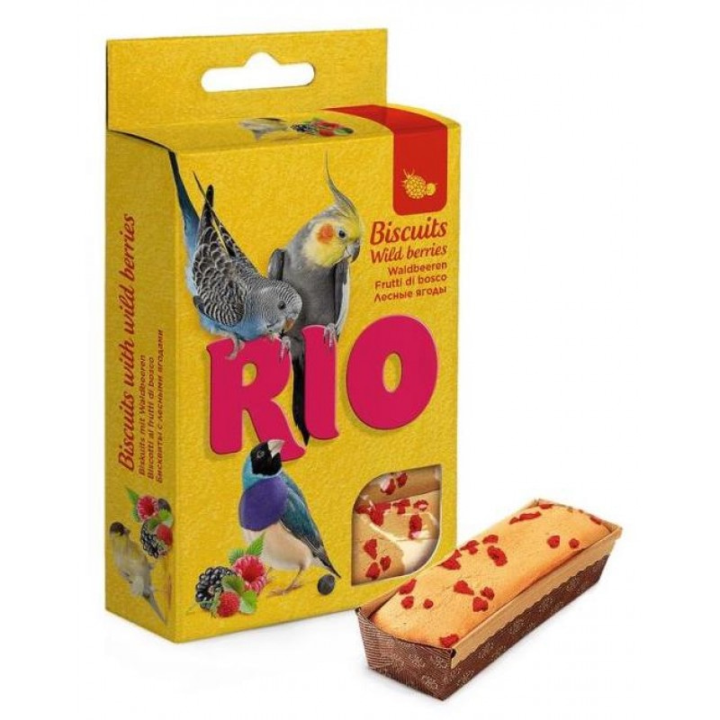 Купить Бисквиты RIO для всех видов птиц с лесными ягодами, 5х7 г RIO в Калиниграде с доставкой (фото)