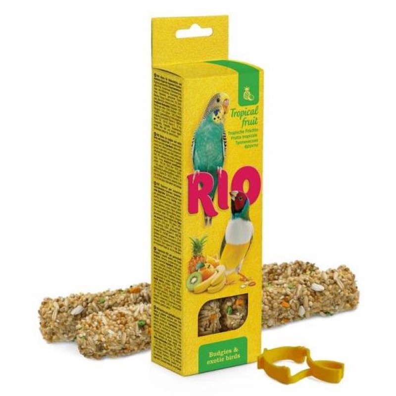 Купить Палочки RIO для волнистых попугайчиков и экзотов с тропическими фруктами, 2х40 г RIO в Калиниграде с доставкой (фото)