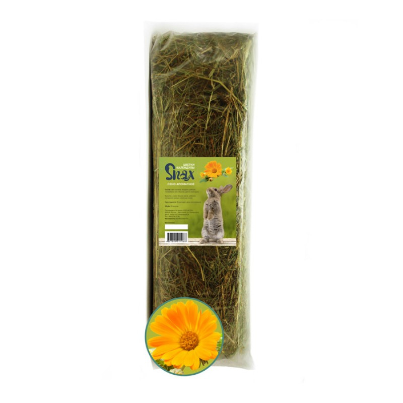 Купить Сено для грызунов Snax ароматное, цветки календулы, 600 г Snax в Калиниграде с доставкой (фото)
