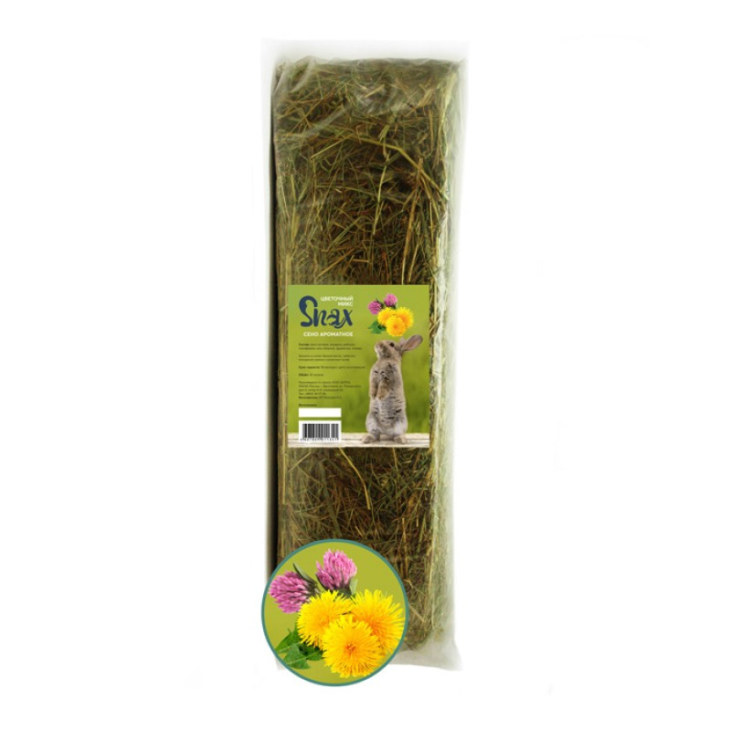 Купить Сено для грызунов Snax ароматное, цветочный микс, 600 г Snax в Калиниграде с доставкой (фото)