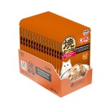 INABA CIAO Влажный корм д/кошек Yaki Katsuo Dinner Тунец Кацуо на гриле с морским гребешком со вкусом бульона даси пауч 50г INABA CIAO Влажный корм д/кошек Yaki Katsuo Dinner Тунец Кацуо на гриле с морским гребешком со вкусом бульона даси пауч 50г