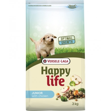 Сухой корм для щенков Versele-Laga Happy Life Junior with Chicken с курицей 3 кг