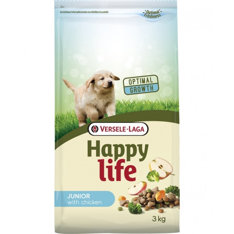 Купить Сухой корм для щенков Versele-Laga Happy Life Junior with Chicken с курицей 3 кг Happy Life в Калиниграде с доставкой (фото)