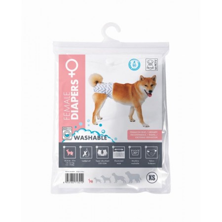 Подгузник многоразовый для собак, размер 1 XS талия до 25,4 см, MPets