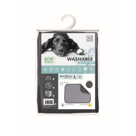 Пеленка многоразовая впитывающая, размер 3 L 68*100 серая, Mpets