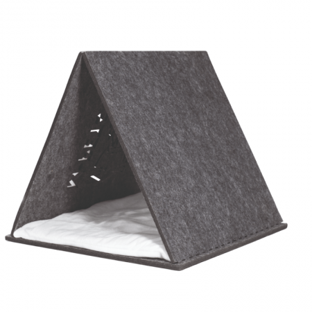 Лежанка-домик M-PETS ECO, войлок, 39.5 x 38 x 36 см